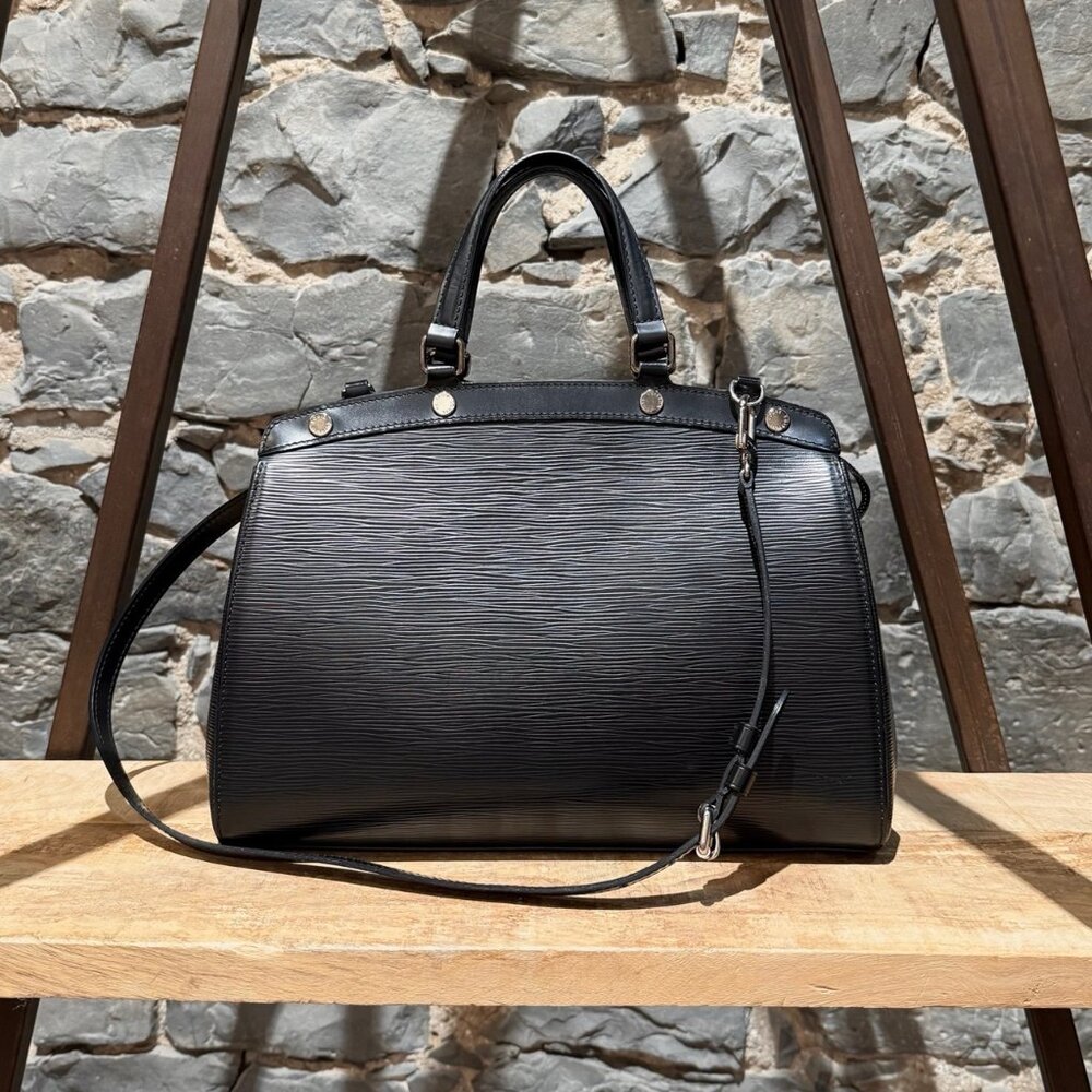 Louis Vuitton Black Epi Leather Brea MM Two Way Bag